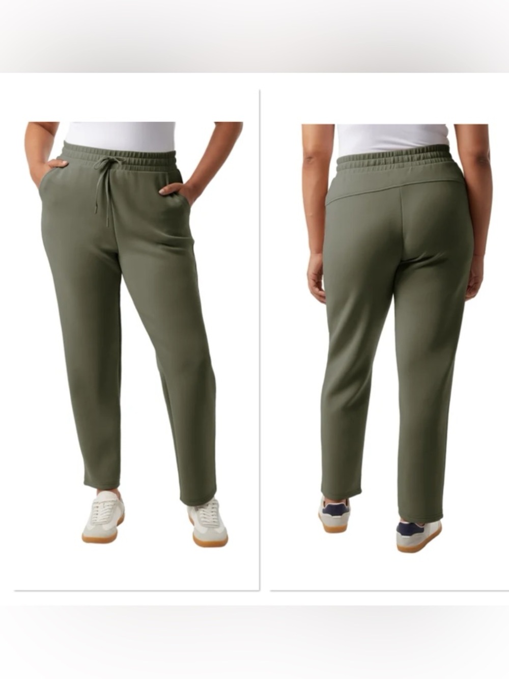 32 DEGREES Olive Drawstring Casual Jogger Pants